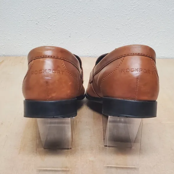 Rockport Tan Brown Slip-on Loafers Size 9.5