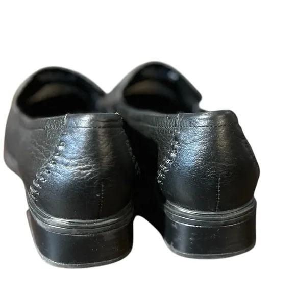 Rockport Women's Black Leather Loafers Size 8M Casual Slip-On‎ Shoes