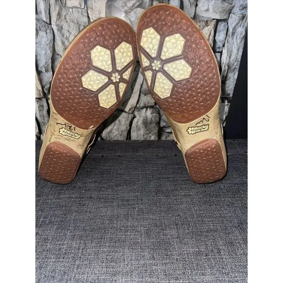 Rocky 4EurSole Motif RKH133 Boots Tan Women's Size 11-11.5 US (Runs Big) EU 42M