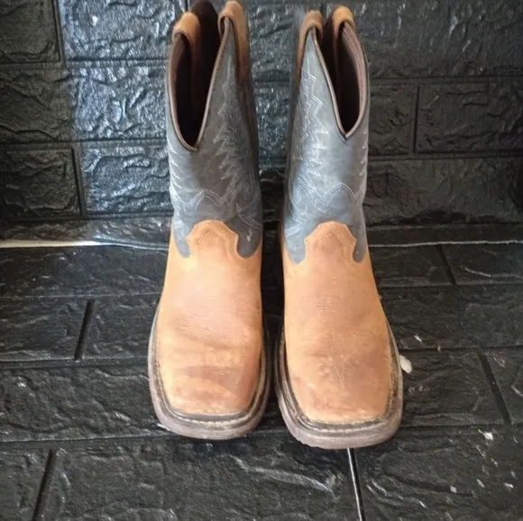Rocky Big Kid's Ride FLX Western Boots - Denim Brown size is 4.5M