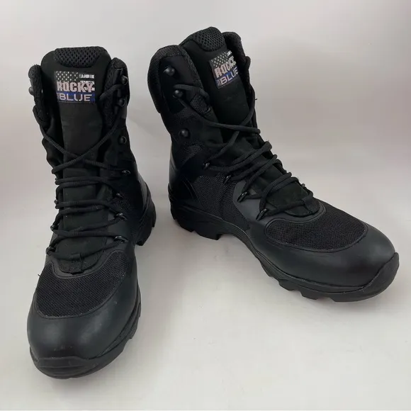 Rocky Men’s Code Blue 8” - Size 11M - Black Public Service Boots