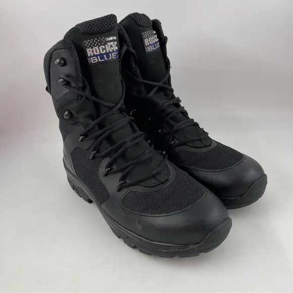 Rocky Men’s Code Blue 8” - Size 11M - Black Public Service Boots