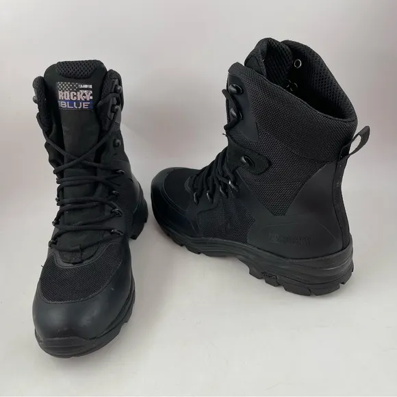 Rocky Men’s Code Blue 8” - Size 11M - Black Public Service Boots