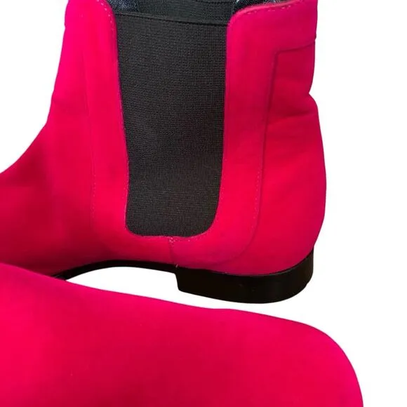 Roger Vivier Pink Pyramide Velvet Chelsea Boots size 36.5 size 6.5