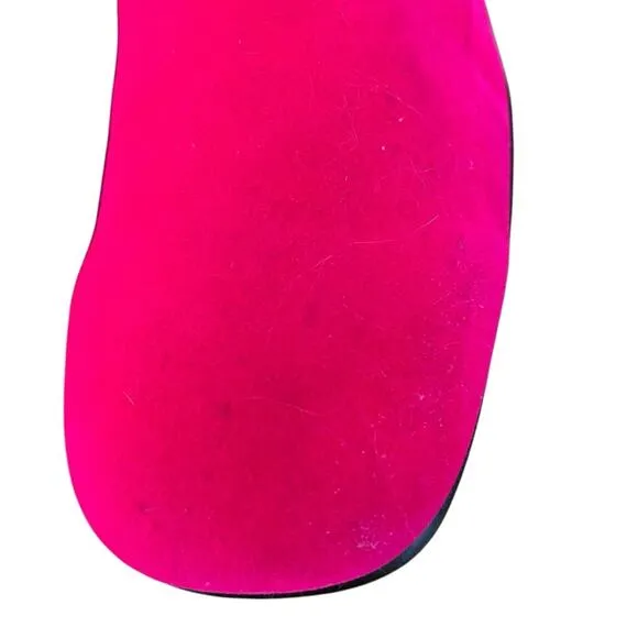 Roger Vivier Pink Pyramide Velvet Chelsea Boots size 36.5 size 6.5