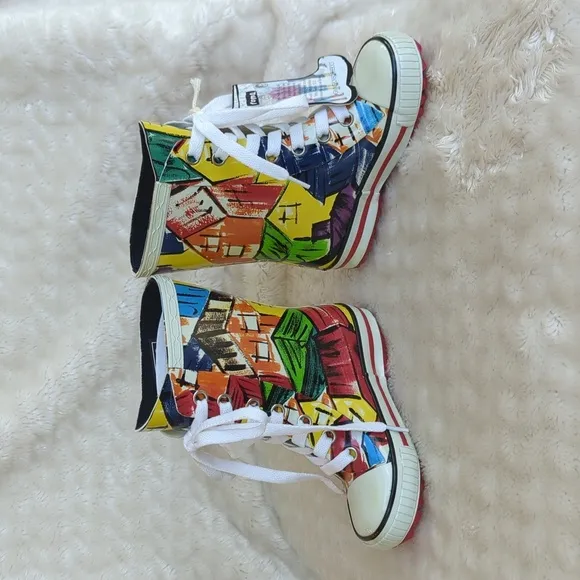 ROMA | Unisex Ilona Kids Art 1 Rainboots, Size 7, Multicolor