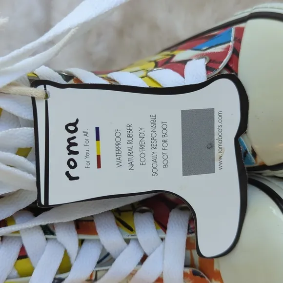 ROMA | Unisex Ilona Kids Art 1 Rainboots, Size 7, Multicolor