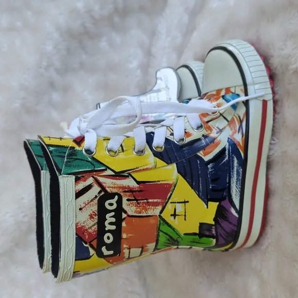 ROMA | Unisex Ilona Kids Art 1 Rainboots, Size 7, Multicolor
