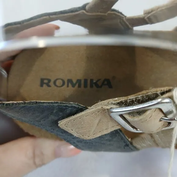 Romika Sandals Size 6.5 7 UK 37 Fidschi 58 Sandal Ocean Strappy Comfort NEW