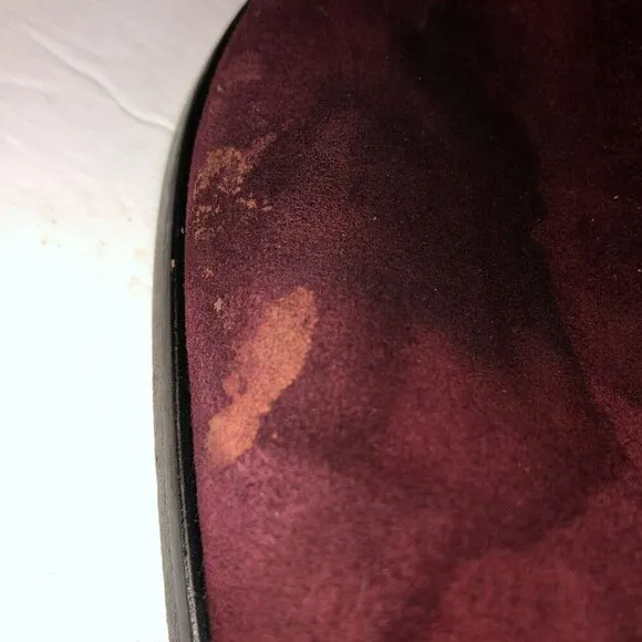 Ron Tomson EU 45 US 12.5 Burgundy Suede Leather Pull On Chelsea Boots MSRP $300