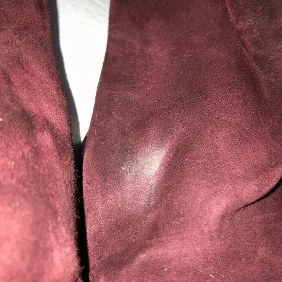 Ron Tomson EU 45 US 12.5 Burgundy Suede Leather Pull On Chelsea Boots MSRP $300