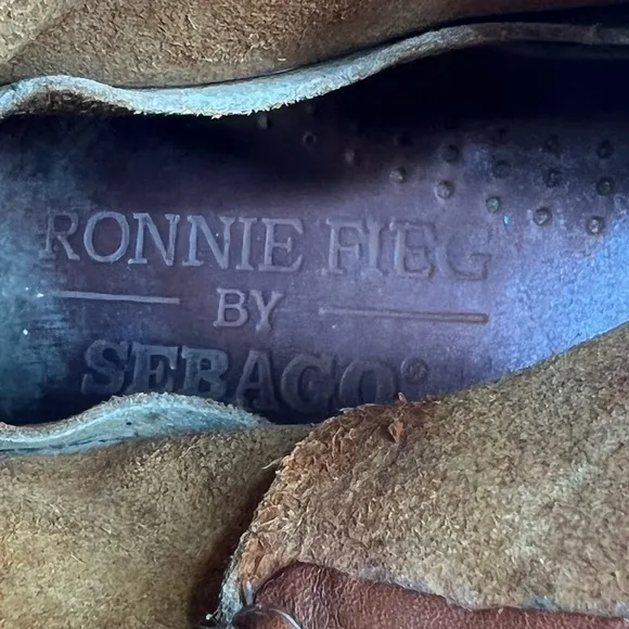 Ronnie Fieg By Sebago Brown Whip Stitch Lace Up Boots Size 8 Men's