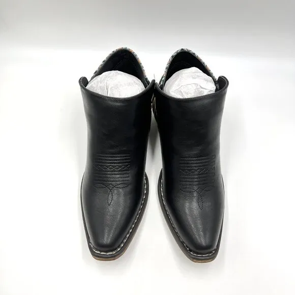 Roper Womens Size 7.5 Sedona Black Western Ankle Boots Booties Shoes