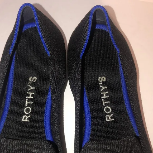 Rothy’s Black The Loafer Knit Slip-on Flats
