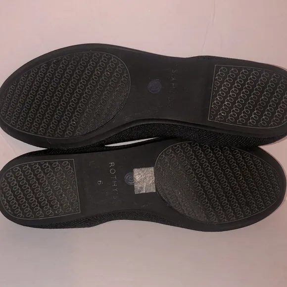 Rothy’s Black The Loafer Knit Slip-on Flats