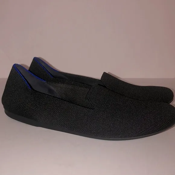 Rothy’s Black The Loafer Knit Slip-on Flats