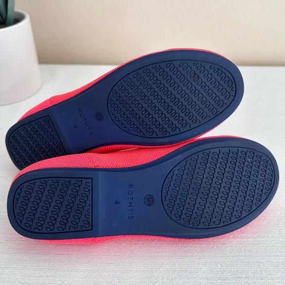 ROTHYS Bright Pink Mesh Slip On Comfy Flats Girls 4