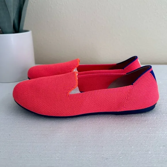 ROTHYS Bright Pink Mesh Slip On Comfy Flats Girls 4
