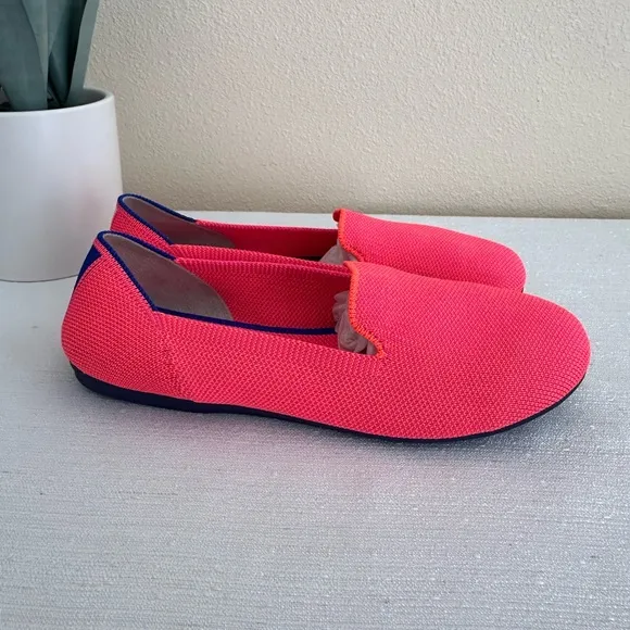 ROTHYS Bright Pink Mesh Slip On Comfy Flats Girls 4