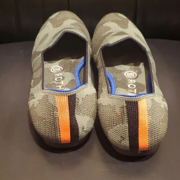 ROTHYS Camo Slip On Flats Loafers - Size 7