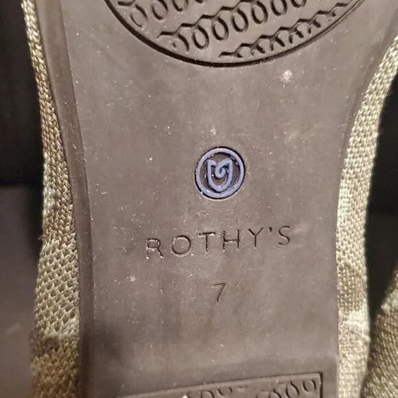 ROTHYS Camo Slip On Flats Loafers - Size 7