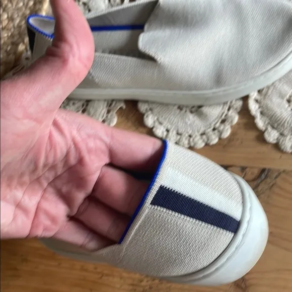 Rothy's Cream Slip-On Flats