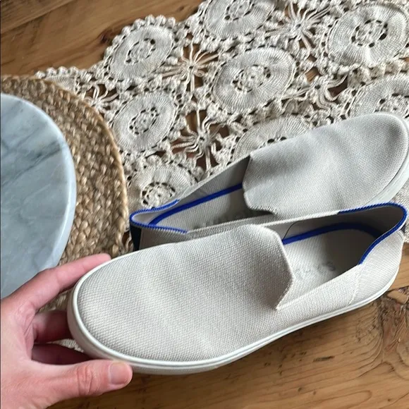 Rothy's Cream Slip-On Flats