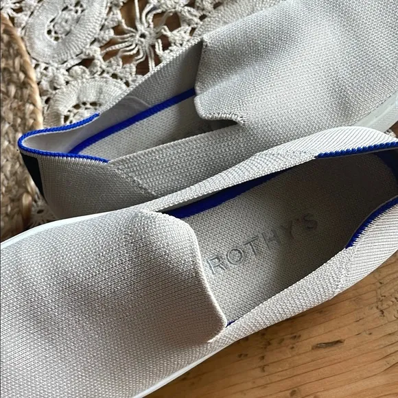 Rothy's Cream Slip-On Flats