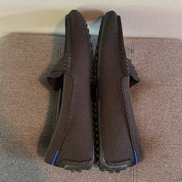 Rothy’s Drivers in Deep Chocolate (Black) Slip On Loafer Flats size US W9