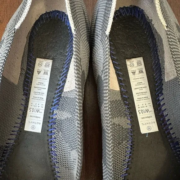 ROTHY'S Gray Camo Round Toe Ballet Flats *Retired* (No Insert)