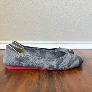 ROTHY'S Gray Camo Round Toe Ballet Flats *Retired* (No Insert)