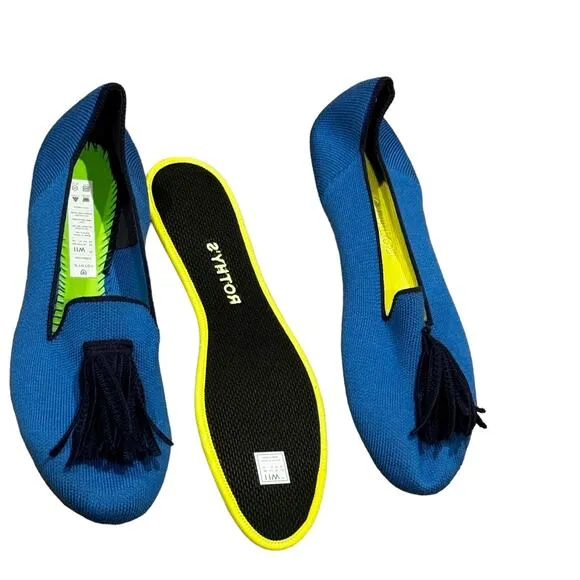 Rothy's Limited Edition The Merino Wool Tassel Slip On Loafer Size 11 NWOB