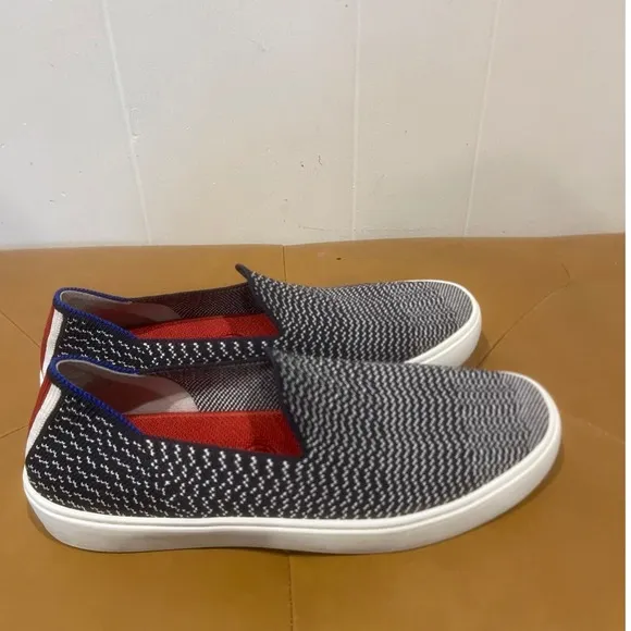 Rothy's Maritime Blue Slip On Sneakers Knit Casual Walking Shoes Women's 7 di