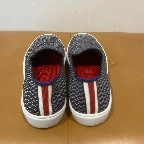 Rothy's Maritime Blue Slip On Sneakers Knit Casual Walking Shoes Women's 7 di