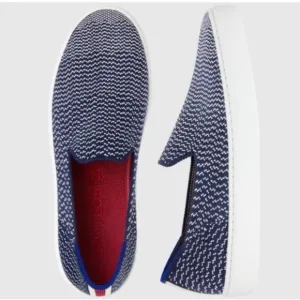 Rothy's Maritime Blue Slip On Sneakers Knit Casual Walking Shoes Women's 7 di