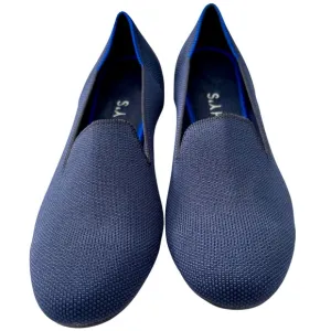 Rothy’s Navy Blue The Loafer Classic Knit Fabric Slip On Flats US 7 New Without