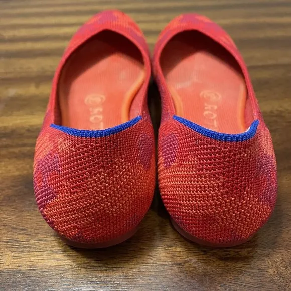 ROTHYS Red Camo Loafers Slip-On Flats - Womens 7 - Excellent