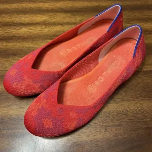 ROTHYS Red Camo Loafers Slip-On Flats - Womens 7 - Excellent