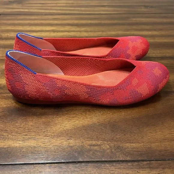 ROTHYS Red Camo Loafers Slip-On Flats - Womens 7 - Excellent