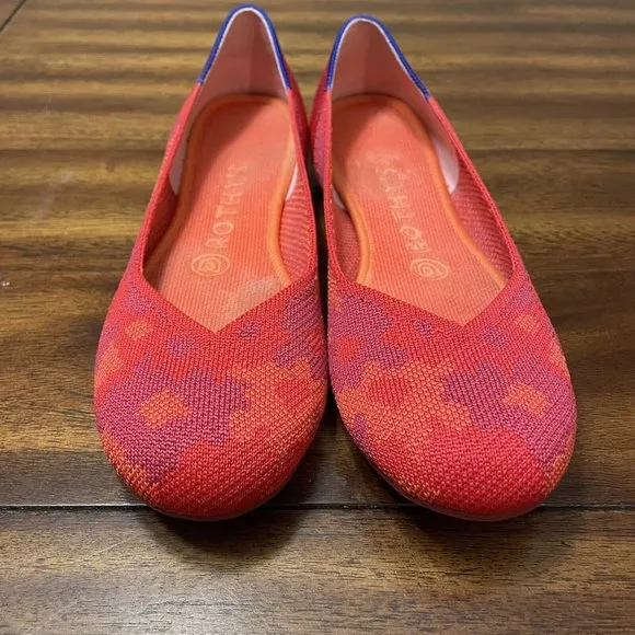 ROTHYS Red Camo Loafers Slip-On Flats - Womens 7 - Excellent