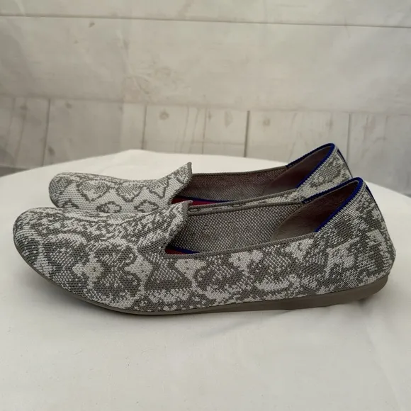 Rothy’s Size 8 Python Print Almond Toe Loafers