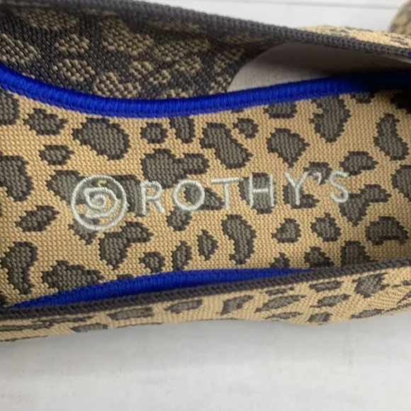 Rothy’s spotted leopard print round toe flat loafers