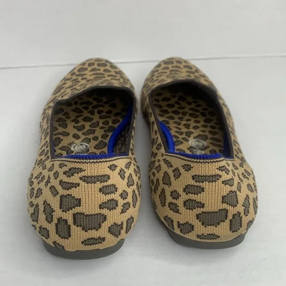 Rothy’s spotted leopard print round toe flat loafers