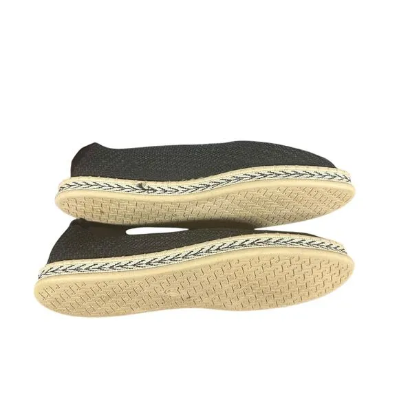 Rothy’s The Espadrille Black Flats Size 12.5 Sustainable Slip-On ShoesComfort