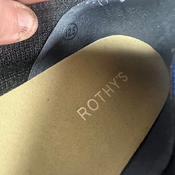 Rothy’s The Espadrille Black Flats Size 12.5 Sustainable Slip-On ShoesComfort