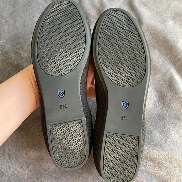 Rothy's “The Flat” Black Round Toe Knit Flats