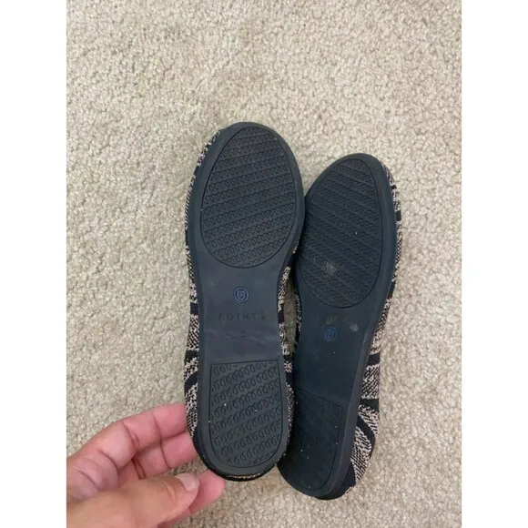 Rothy’s The Flat Golden Shimmer Slip On ballet flats size 5
