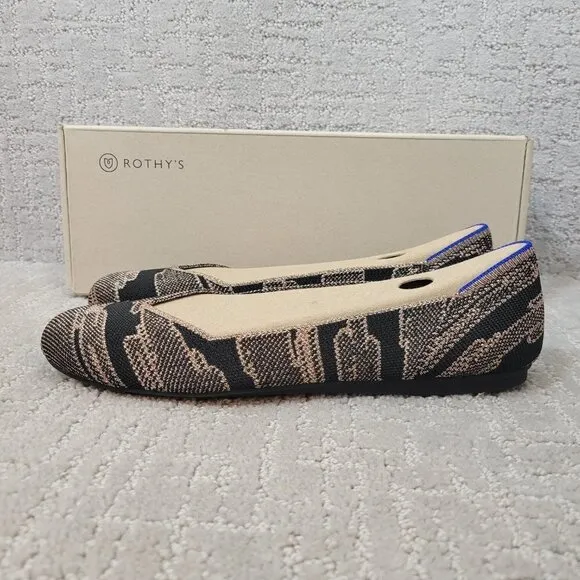 Rothy’s The Flat Golden Shimmer Slip On Flats Women's Size 9.5