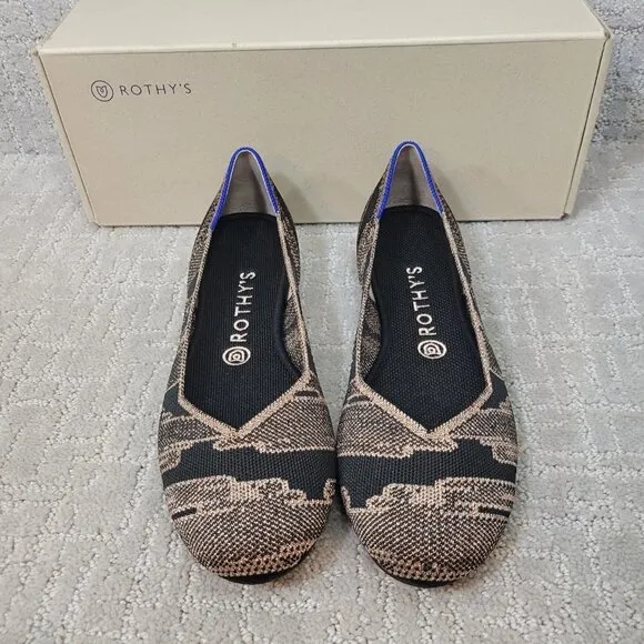 Rothy’s The Flat Golden Shimmer Slip On Flats Women's Size 9.5