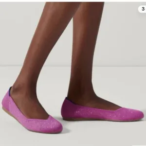 Rothy's The Flat In Bloom Metallic Purple Ballet Shoe 10 slip on flats